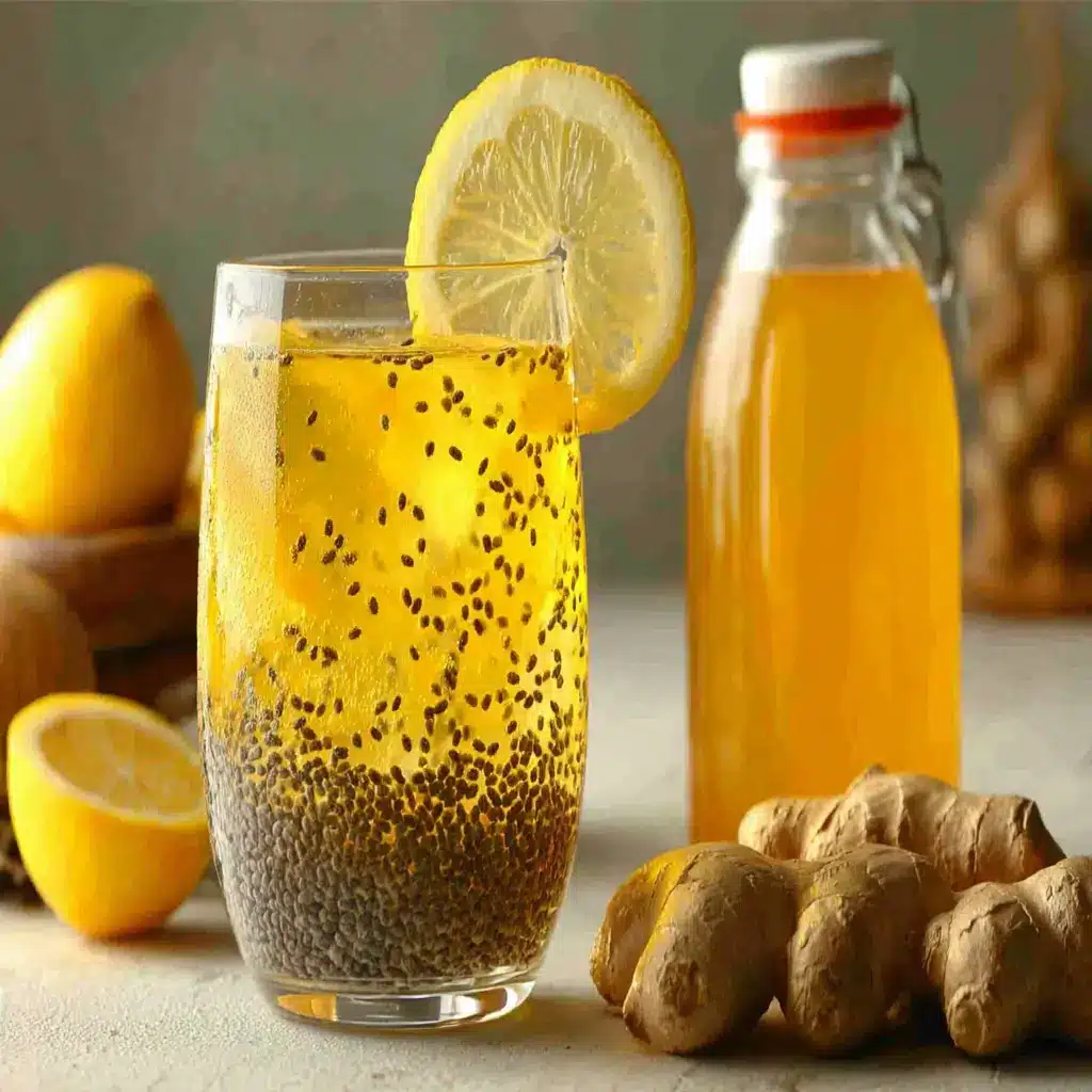 Natural Zepbound Drink Recipe: Your Daily Dose for Balanced Weight Loss 3 Natural Zepbound drink with chia seeds, lemon, ginger, and apple cider vinegar