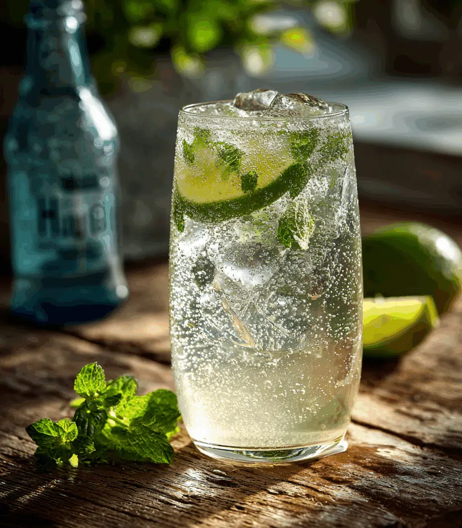 Non-Alcoholic Sparkling Hugo Spritz