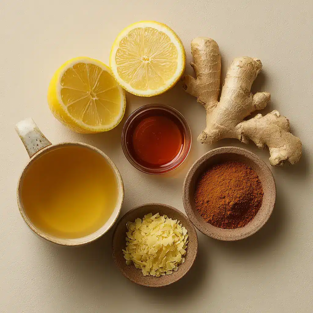 Homemade Zepbound drink ingredients on kitchen counter